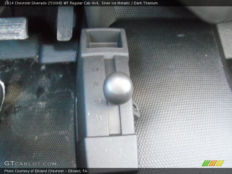 Silver Ice Metallic / Dark Titanium 2014 Chevrolet Silverado 2500HD WT Regular Cab 4x4