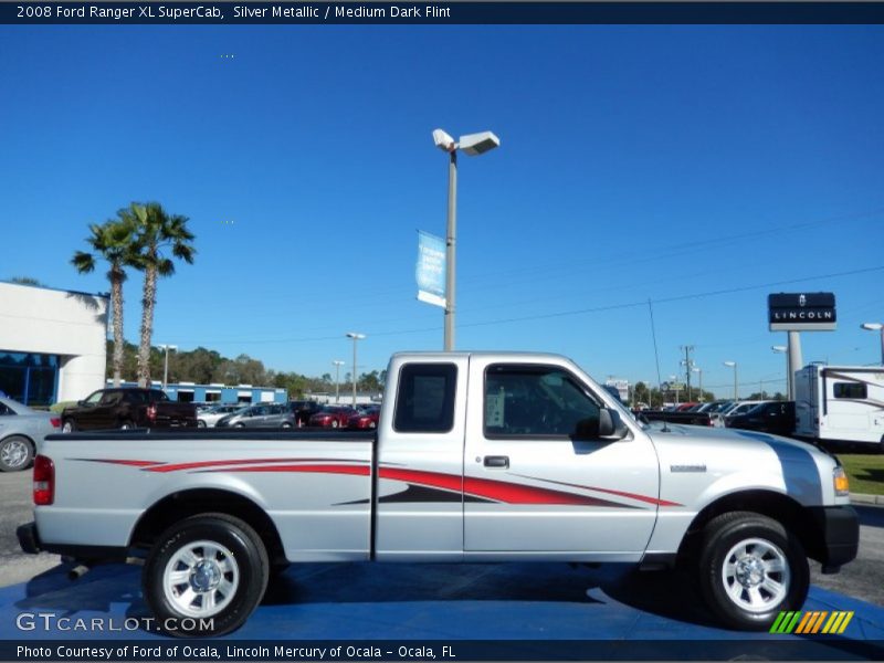 Silver Metallic / Medium Dark Flint 2008 Ford Ranger XL SuperCab