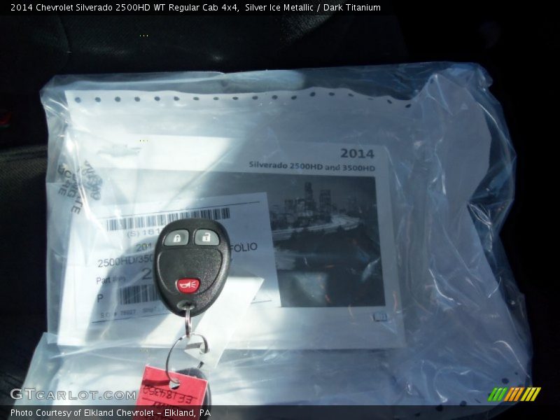 Silver Ice Metallic / Dark Titanium 2014 Chevrolet Silverado 2500HD WT Regular Cab 4x4