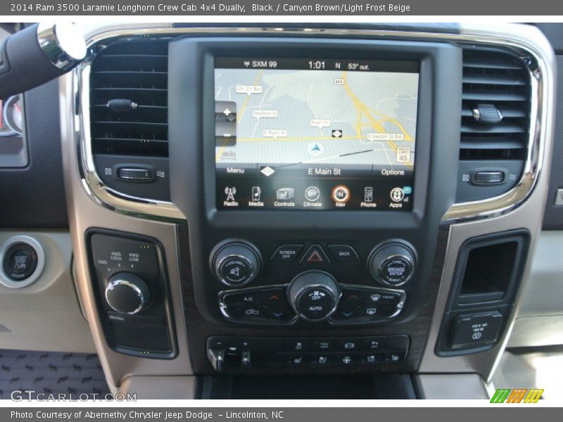 Controls of 2014 3500 Laramie Longhorn Crew Cab 4x4 Dually