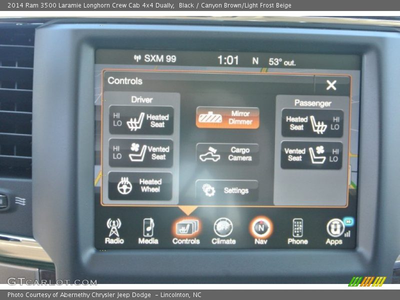 Black / Canyon Brown/Light Frost Beige 2014 Ram 3500 Laramie Longhorn Crew Cab 4x4 Dually