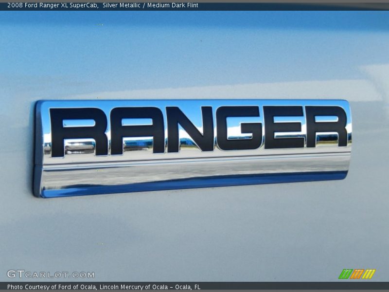 Silver Metallic / Medium Dark Flint 2008 Ford Ranger XL SuperCab