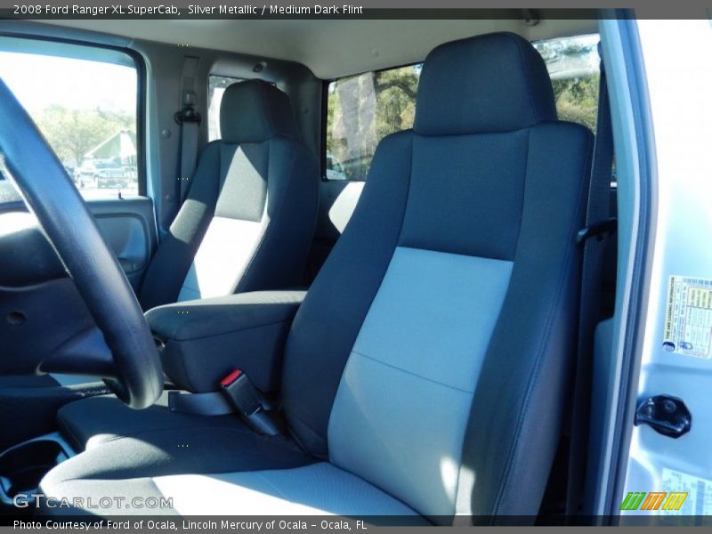 Silver Metallic / Medium Dark Flint 2008 Ford Ranger XL SuperCab