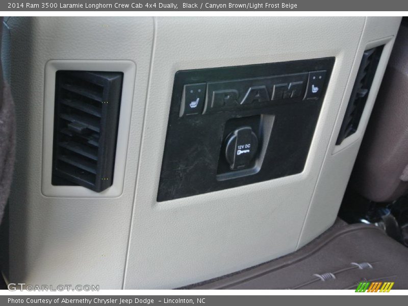 Black / Canyon Brown/Light Frost Beige 2014 Ram 3500 Laramie Longhorn Crew Cab 4x4 Dually