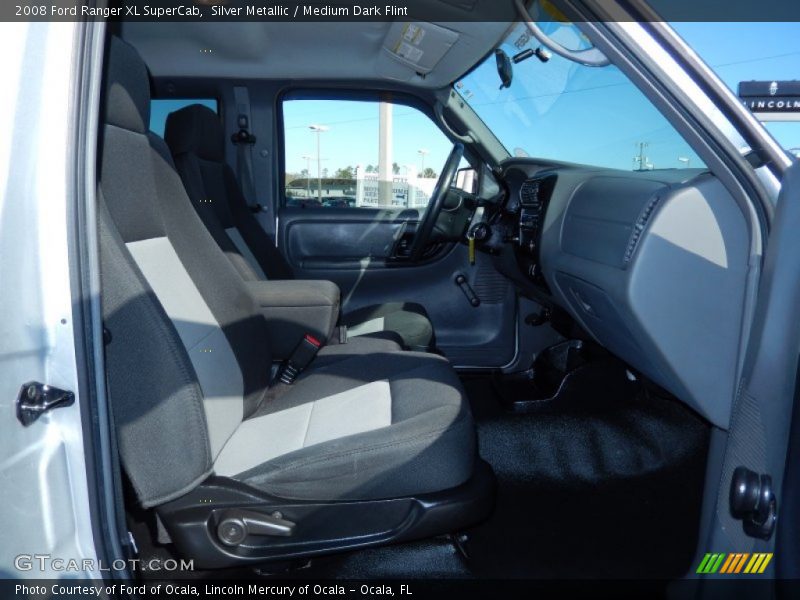 Silver Metallic / Medium Dark Flint 2008 Ford Ranger XL SuperCab