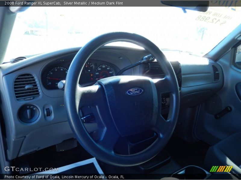 Silver Metallic / Medium Dark Flint 2008 Ford Ranger XL SuperCab