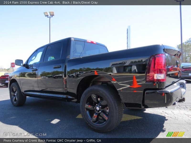 Black / Black/Diesel Gray 2014 Ram 1500 Express Crew Cab 4x4