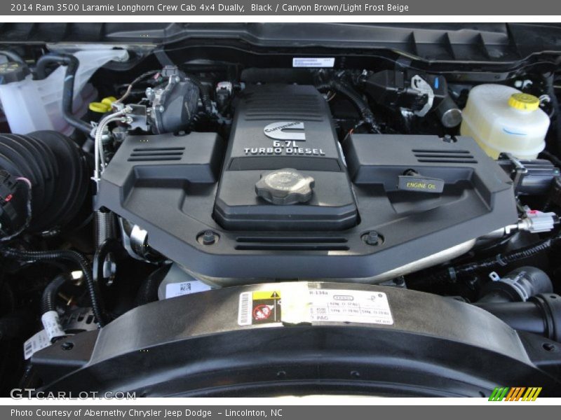  2014 3500 Laramie Longhorn Crew Cab 4x4 Dually Engine - 6.7 Liter OHV 24-Valve Cummins Turbo-Diesel Inline 6 Cylinder