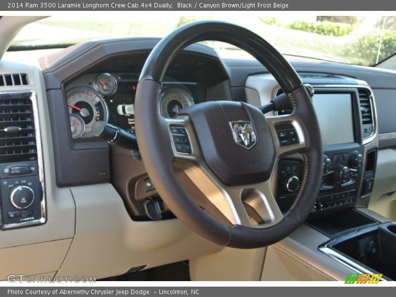  2014 3500 Laramie Longhorn Crew Cab 4x4 Dually Steering Wheel