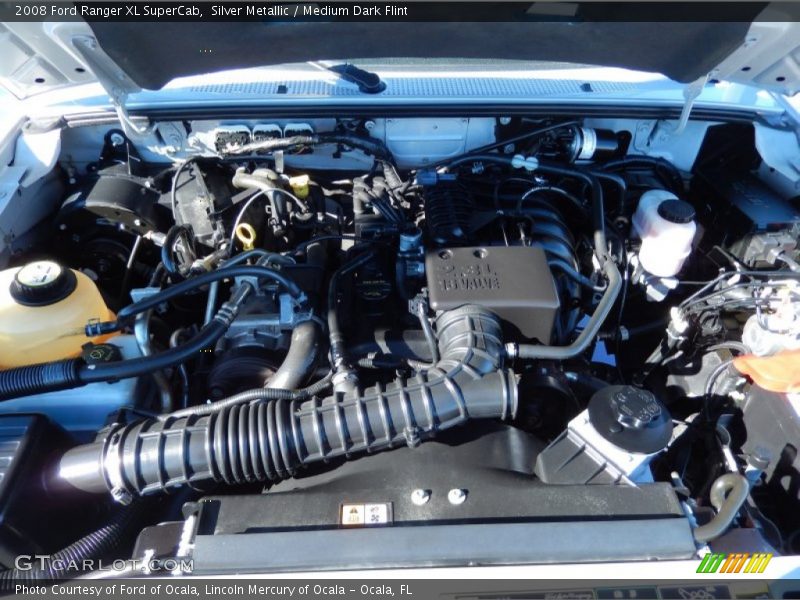 Silver Metallic / Medium Dark Flint 2008 Ford Ranger XL SuperCab