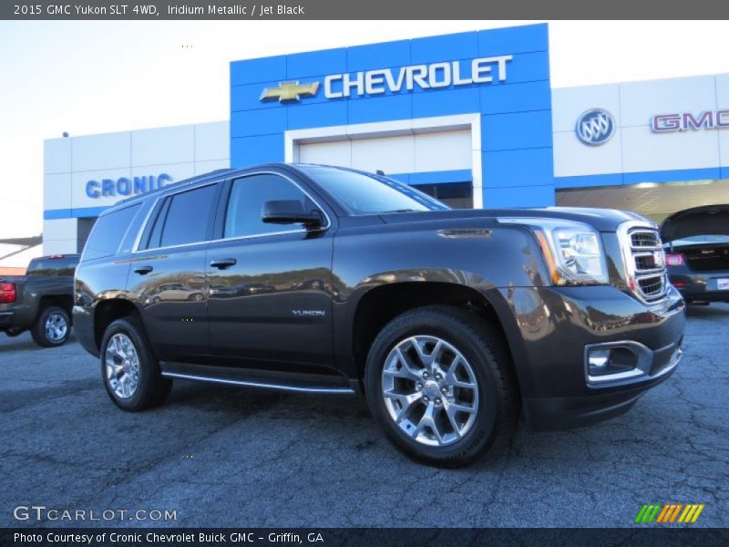 Iridium Metallic / Jet Black 2015 GMC Yukon SLT 4WD