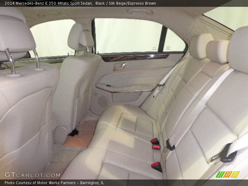 Black / Silk Beige/Espresso Brown 2014 Mercedes-Benz E 350 4Matic Sport Sedan