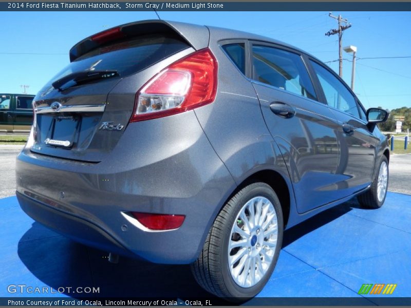 Storm Gray / Medium Light Stone 2014 Ford Fiesta Titanium Hatchback