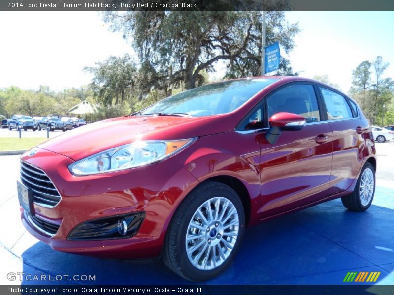Front 3/4 View of 2014 Fiesta Titanium Hatchback