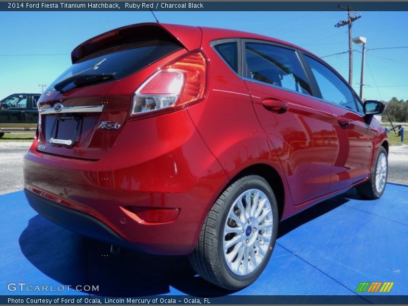 Ruby Red / Charcoal Black 2014 Ford Fiesta Titanium Hatchback