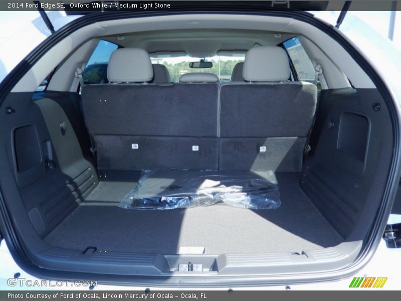 Oxford White / Medium Light Stone 2014 Ford Edge SE