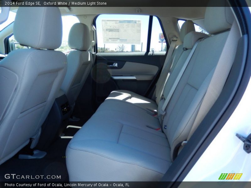 Oxford White / Medium Light Stone 2014 Ford Edge SE