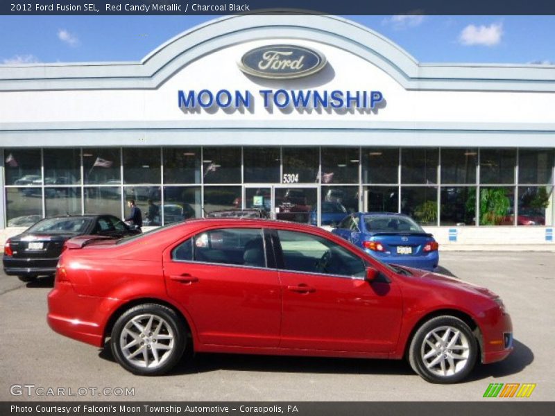 Red Candy Metallic / Charcoal Black 2012 Ford Fusion SEL