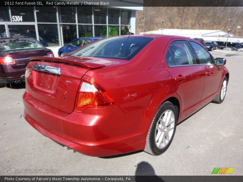 Red Candy Metallic / Charcoal Black 2012 Ford Fusion SEL