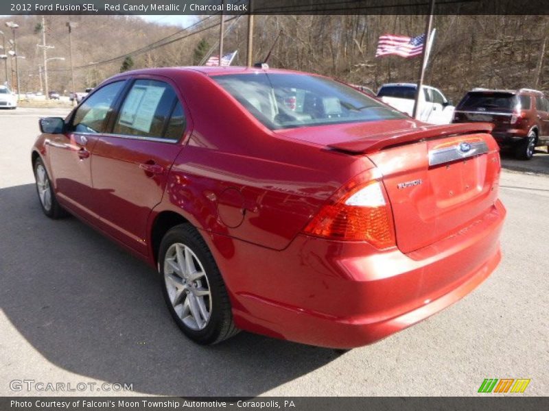 Red Candy Metallic / Charcoal Black 2012 Ford Fusion SEL