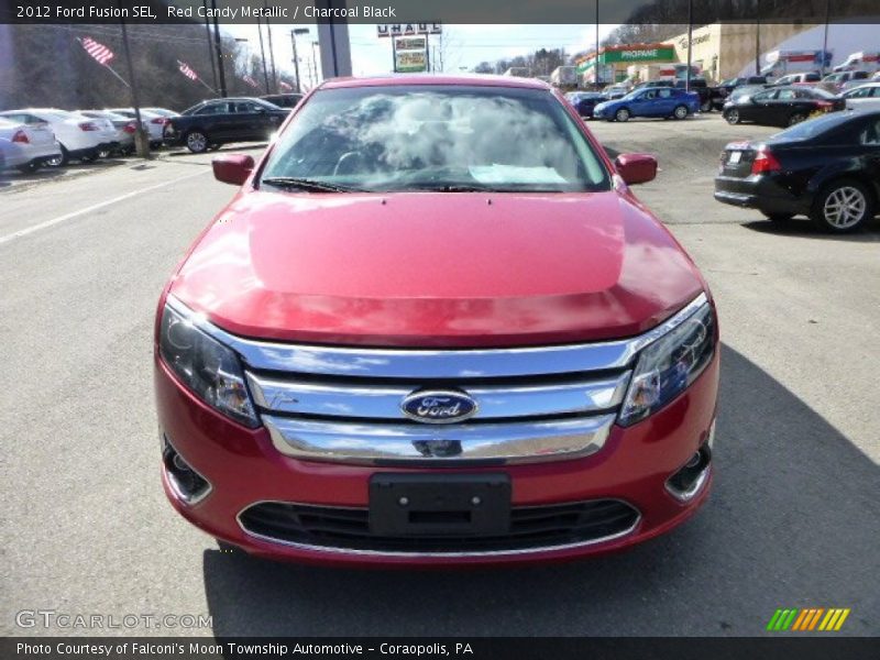 Red Candy Metallic / Charcoal Black 2012 Ford Fusion SEL