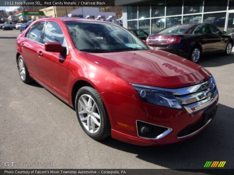 Red Candy Metallic / Charcoal Black 2012 Ford Fusion SEL