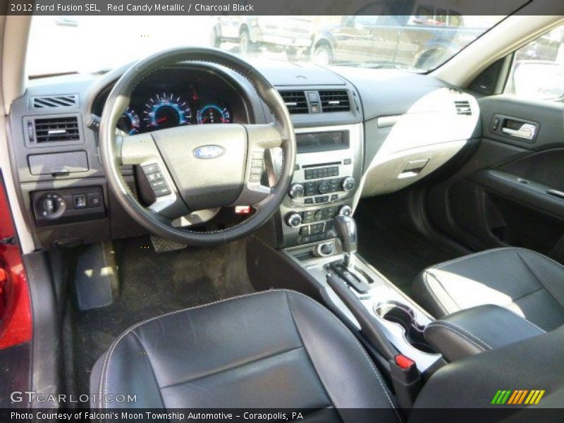 Red Candy Metallic / Charcoal Black 2012 Ford Fusion SEL