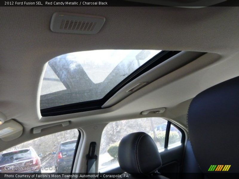 Red Candy Metallic / Charcoal Black 2012 Ford Fusion SEL