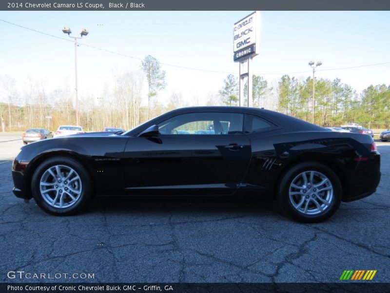 Black / Black 2014 Chevrolet Camaro LS Coupe