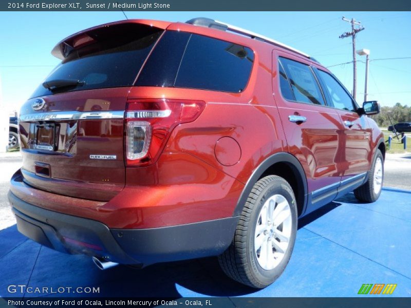Sunset / Medium Light Stone 2014 Ford Explorer XLT
