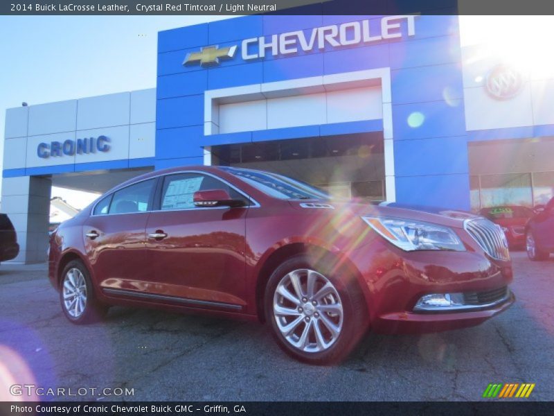 Crystal Red Tintcoat / Light Neutral 2014 Buick LaCrosse Leather