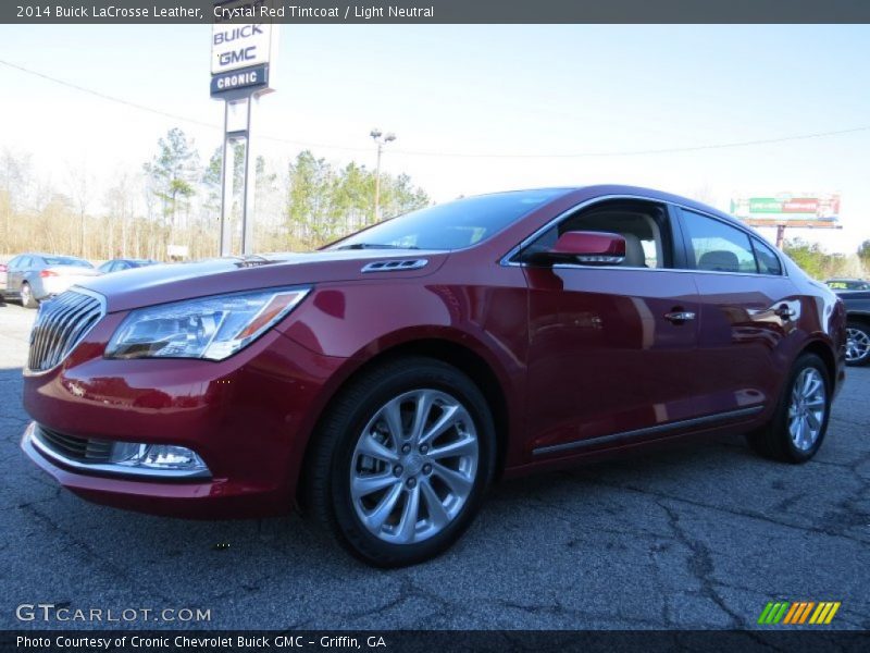 Crystal Red Tintcoat / Light Neutral 2014 Buick LaCrosse Leather