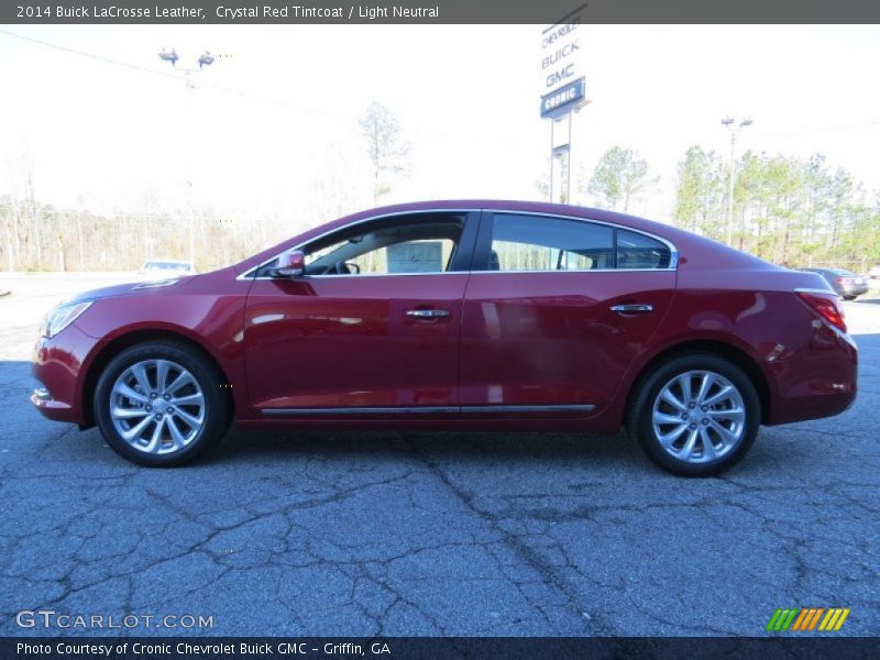 Crystal Red Tintcoat / Light Neutral 2014 Buick LaCrosse Leather