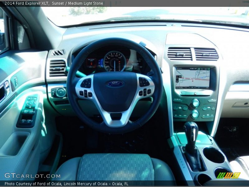 Sunset / Medium Light Stone 2014 Ford Explorer XLT