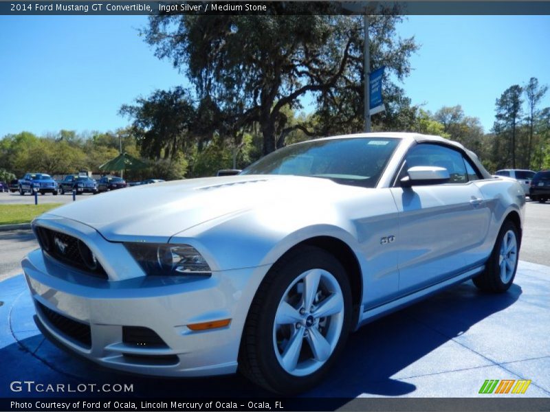 Front 3/4 View of 2014 Mustang GT Convertible