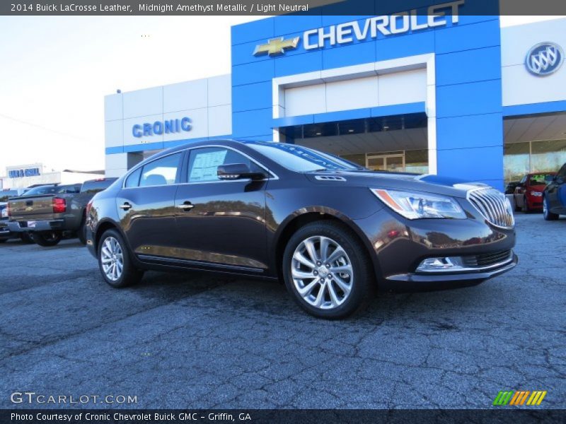 Midnight Amethyst Metallic / Light Neutral 2014 Buick LaCrosse Leather