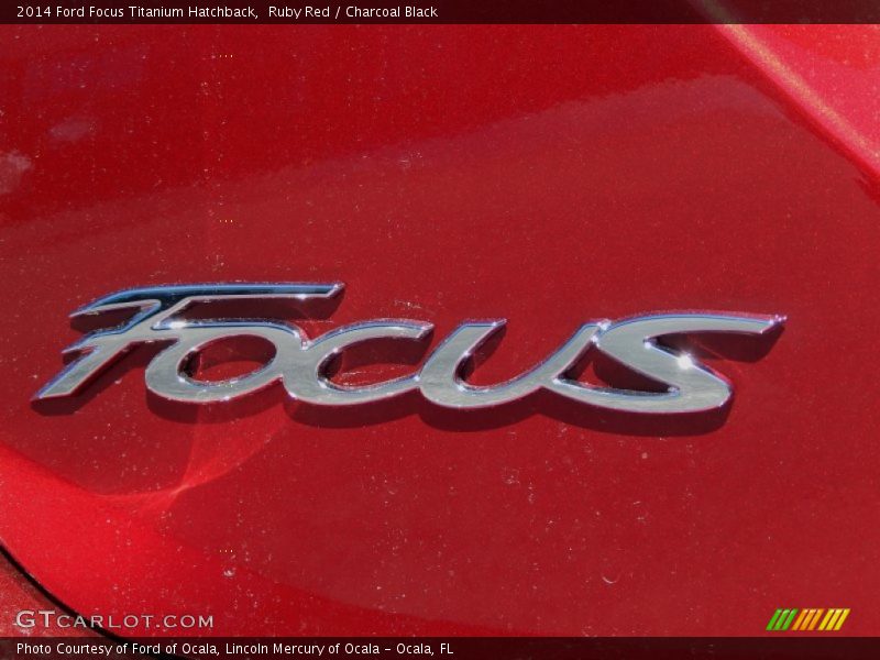 Ruby Red / Charcoal Black 2014 Ford Focus Titanium Hatchback