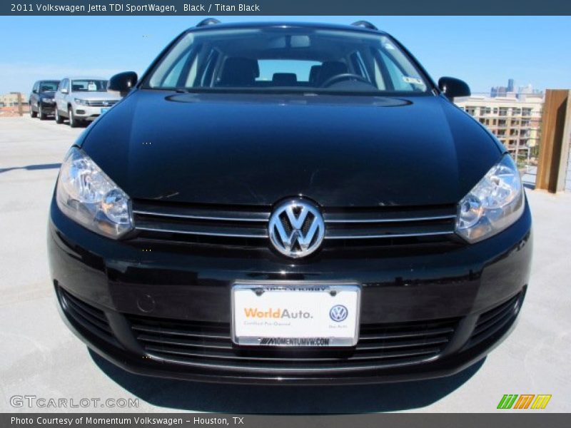 Black / Titan Black 2011 Volkswagen Jetta TDI SportWagen