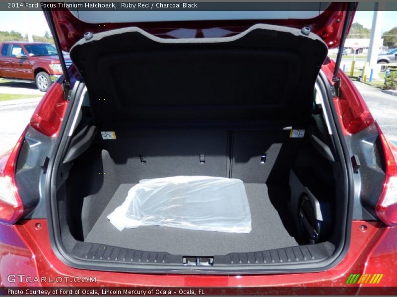 Ruby Red / Charcoal Black 2014 Ford Focus Titanium Hatchback