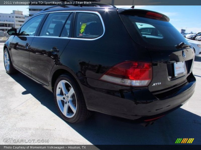 Black / Titan Black 2011 Volkswagen Jetta TDI SportWagen