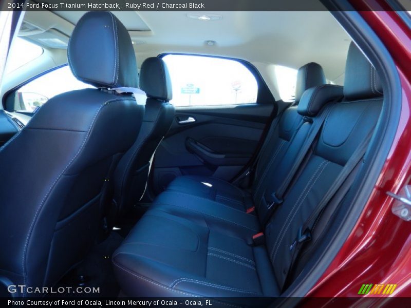 Ruby Red / Charcoal Black 2014 Ford Focus Titanium Hatchback