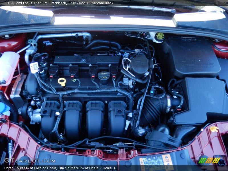 Ruby Red / Charcoal Black 2014 Ford Focus Titanium Hatchback