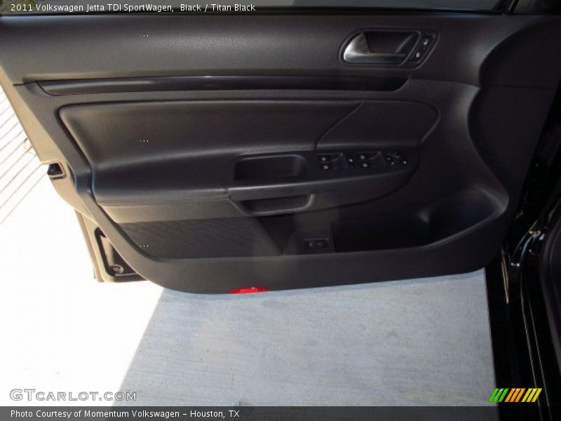 Black / Titan Black 2011 Volkswagen Jetta TDI SportWagen