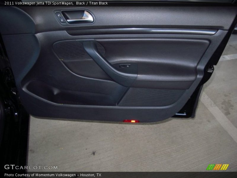 Black / Titan Black 2011 Volkswagen Jetta TDI SportWagen