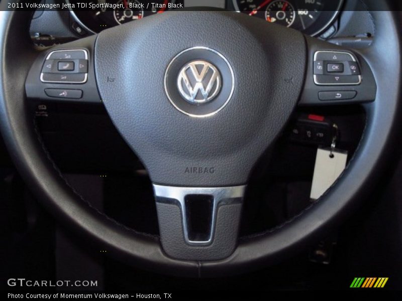 Black / Titan Black 2011 Volkswagen Jetta TDI SportWagen