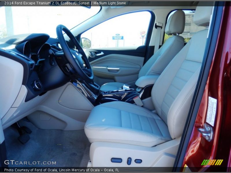 Sunset / Medium Light Stone 2014 Ford Escape Titanium 2.0L EcoBoost