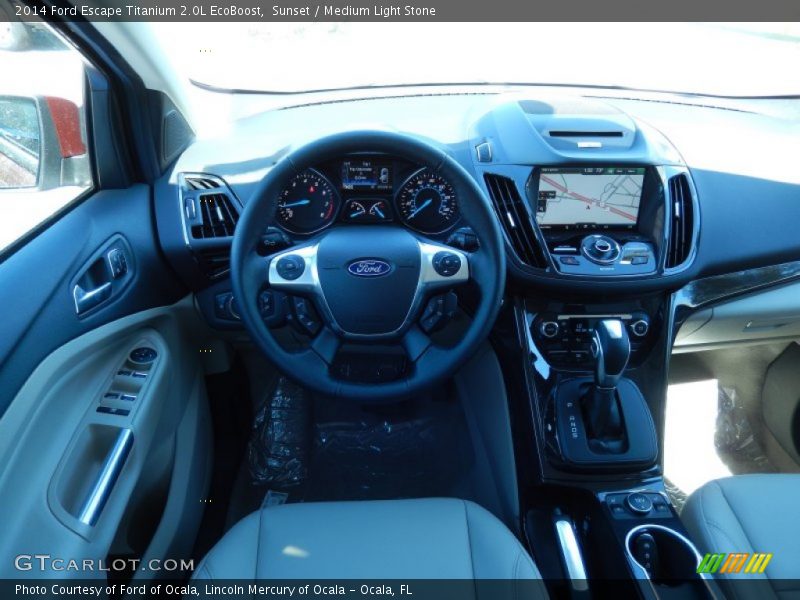 Sunset / Medium Light Stone 2014 Ford Escape Titanium 2.0L EcoBoost