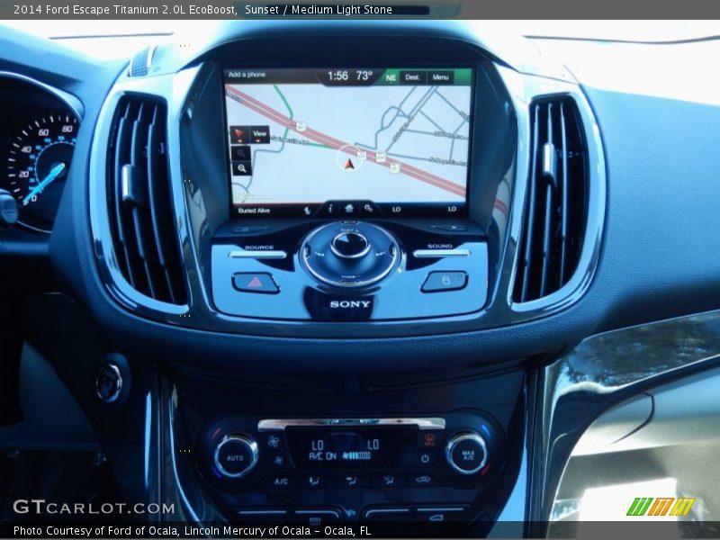 Sunset / Medium Light Stone 2014 Ford Escape Titanium 2.0L EcoBoost
