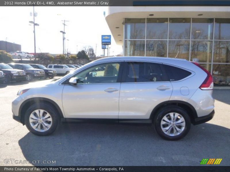 Alabaster Silver Metallic / Gray 2012 Honda CR-V EX-L 4WD