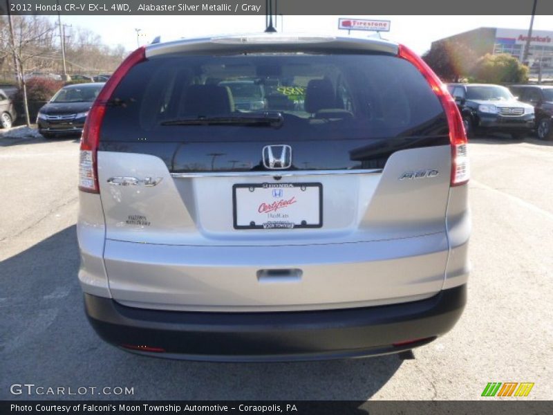 Alabaster Silver Metallic / Gray 2012 Honda CR-V EX-L 4WD
